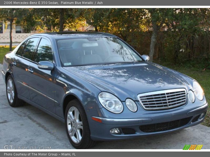Platinum Blue Metallic / Ash 2006 Mercedes-Benz E 350 Sedan