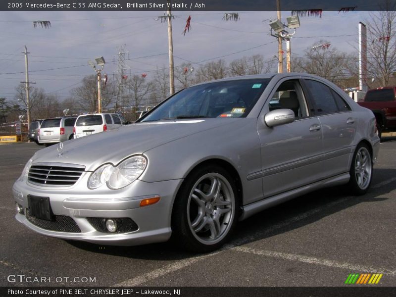 Brilliant Silver Metallic / Ash 2005 Mercedes-Benz C 55 AMG Sedan