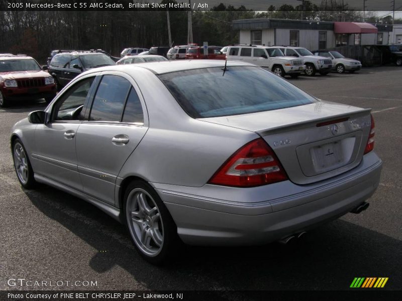 Brilliant Silver Metallic / Ash 2005 Mercedes-Benz C 55 AMG Sedan