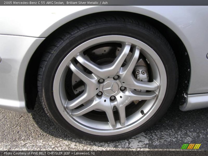 Brilliant Silver Metallic / Ash 2005 Mercedes-Benz C 55 AMG Sedan