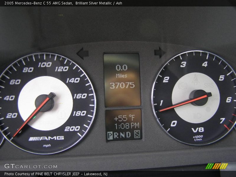 Brilliant Silver Metallic / Ash 2005 Mercedes-Benz C 55 AMG Sedan