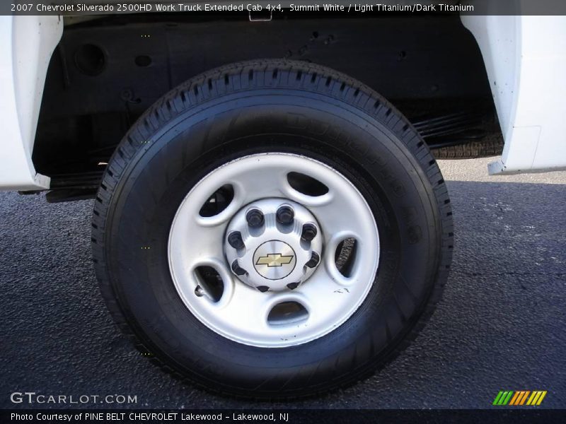 Summit White / Light Titanium/Dark Titanium 2007 Chevrolet Silverado 2500HD Work Truck Extended Cab 4x4