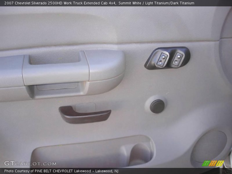 Summit White / Light Titanium/Dark Titanium 2007 Chevrolet Silverado 2500HD Work Truck Extended Cab 4x4