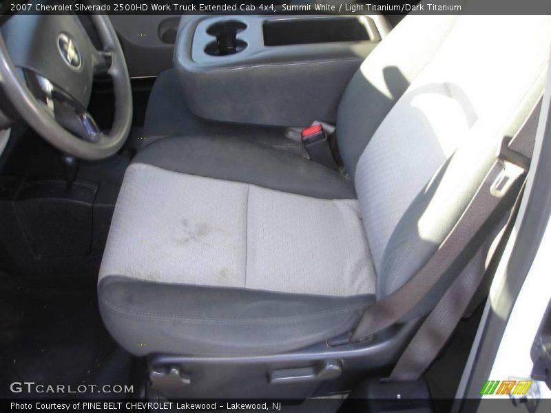 Summit White / Light Titanium/Dark Titanium 2007 Chevrolet Silverado 2500HD Work Truck Extended Cab 4x4