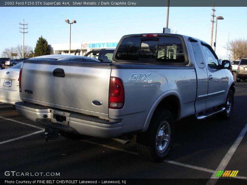 Silver Metallic / Dark Graphite Grey 2003 Ford F150 STX SuperCab 4x4