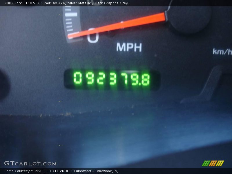 Silver Metallic / Dark Graphite Grey 2003 Ford F150 STX SuperCab 4x4