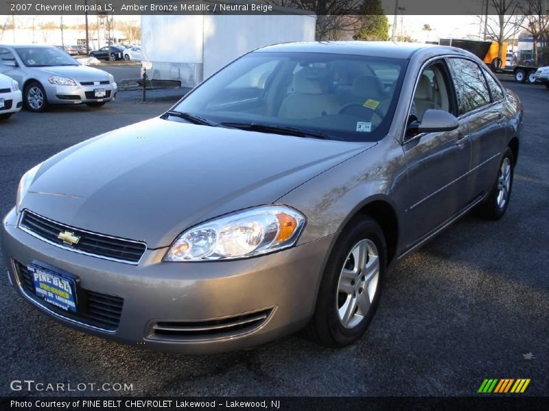 Amber Bronze Metallic / Neutral Beige 2007 Chevrolet Impala LS
