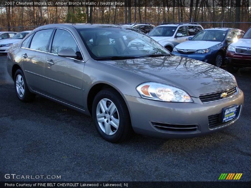 Amber Bronze Metallic / Neutral Beige 2007 Chevrolet Impala LS