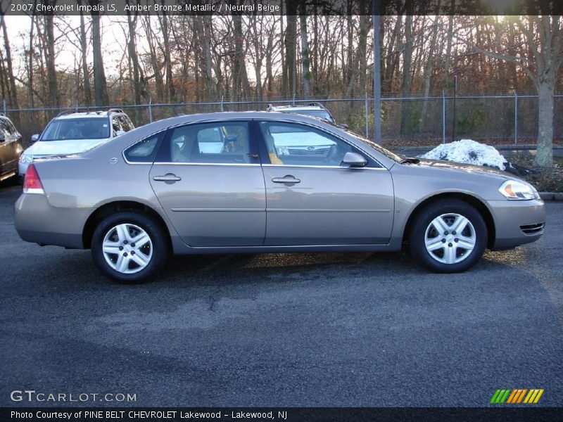 Amber Bronze Metallic / Neutral Beige 2007 Chevrolet Impala LS