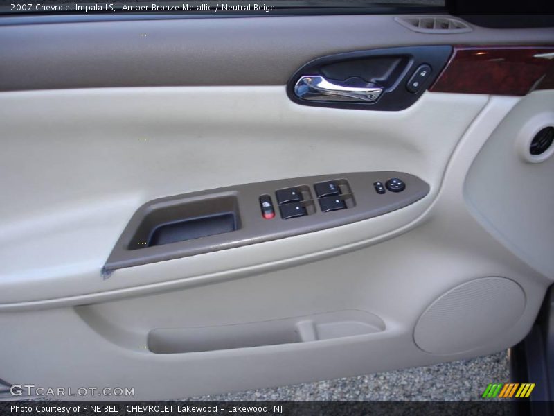 Amber Bronze Metallic / Neutral Beige 2007 Chevrolet Impala LS