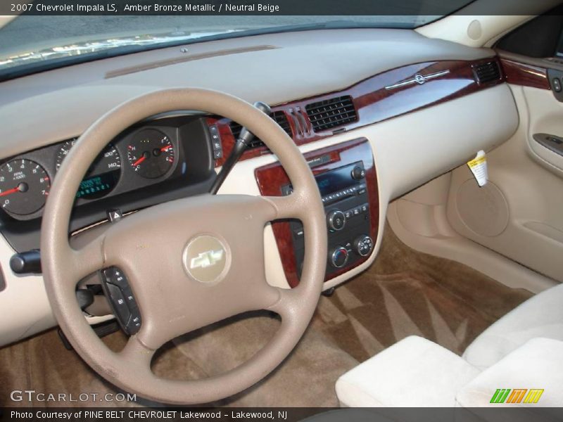 Amber Bronze Metallic / Neutral Beige 2007 Chevrolet Impala LS