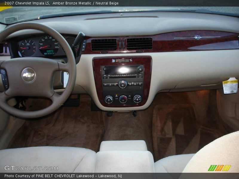 Amber Bronze Metallic / Neutral Beige 2007 Chevrolet Impala LS