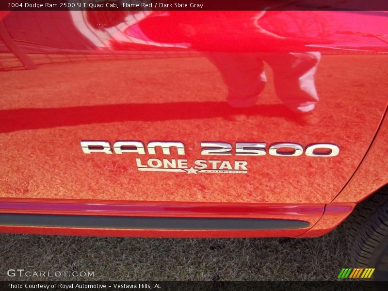 Flame Red / Dark Slate Gray 2004 Dodge Ram 2500 SLT Quad Cab