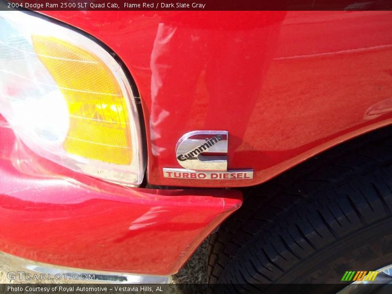 Flame Red / Dark Slate Gray 2004 Dodge Ram 2500 SLT Quad Cab