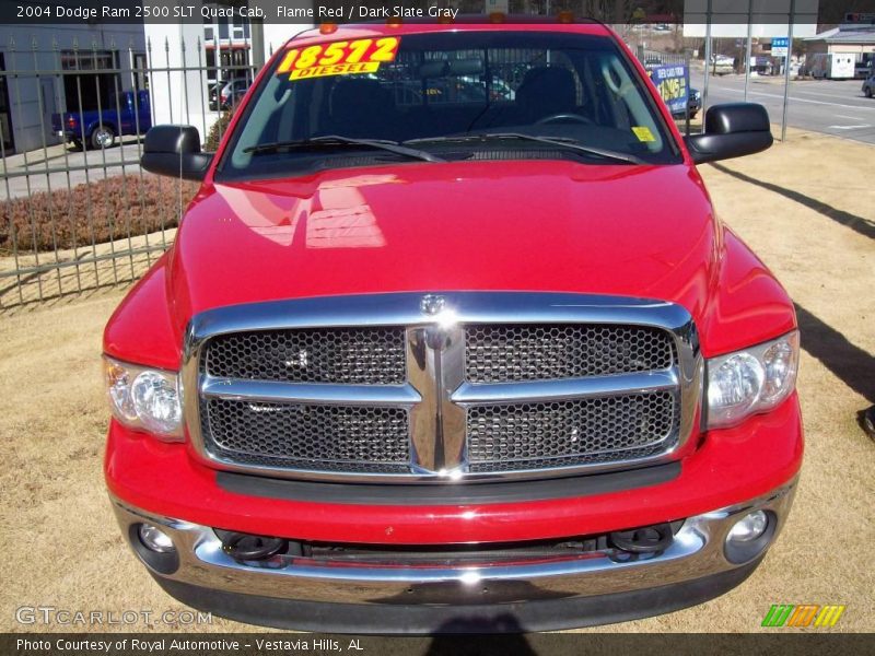Flame Red / Dark Slate Gray 2004 Dodge Ram 2500 SLT Quad Cab