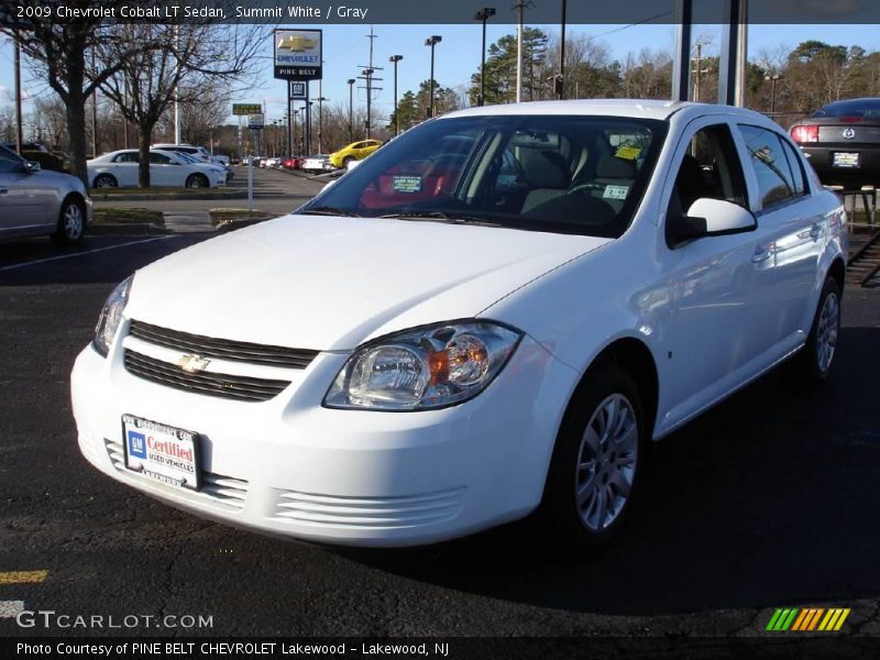 Summit White / Gray 2009 Chevrolet Cobalt LT Sedan