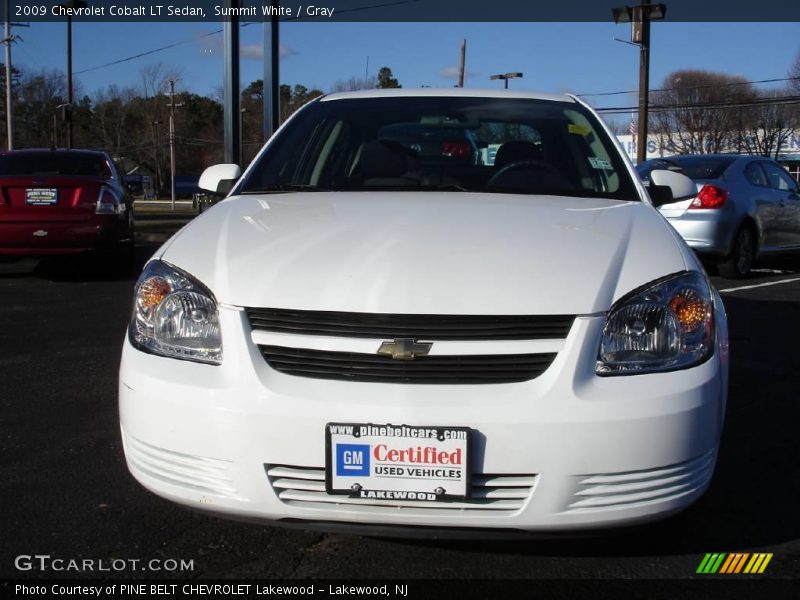 Summit White / Gray 2009 Chevrolet Cobalt LT Sedan