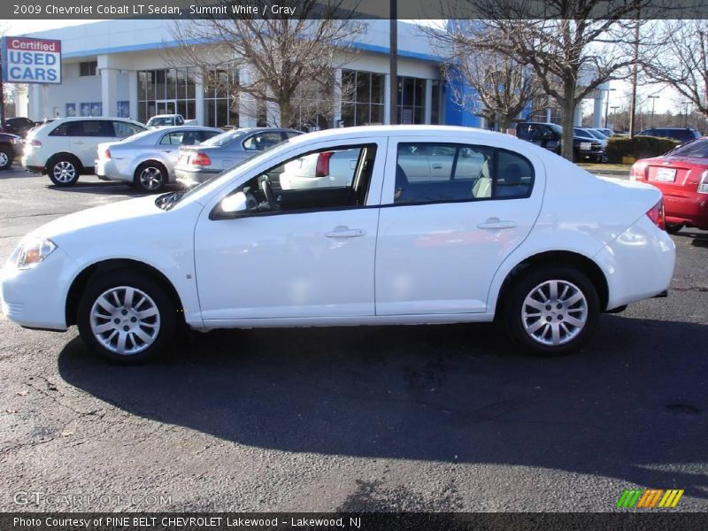 Summit White / Gray 2009 Chevrolet Cobalt LT Sedan