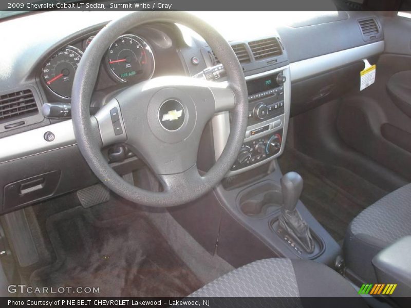 Summit White / Gray 2009 Chevrolet Cobalt LT Sedan