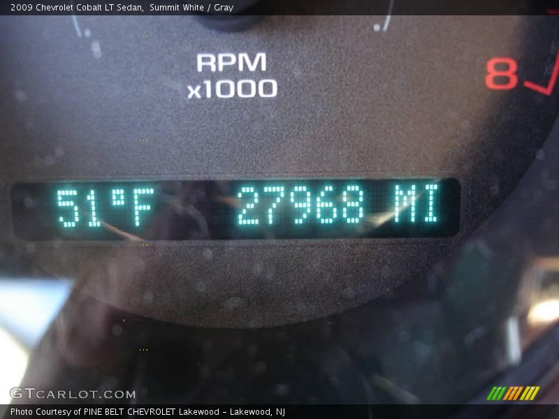 Summit White / Gray 2009 Chevrolet Cobalt LT Sedan