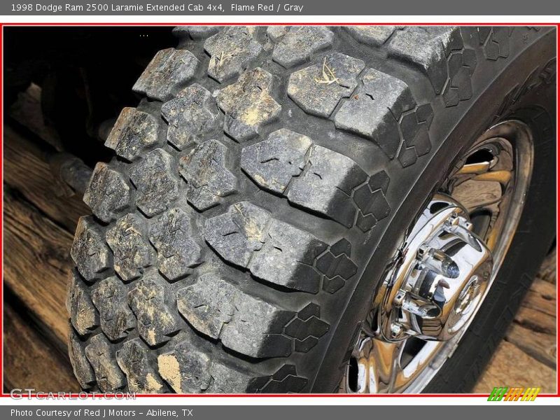 Flame Red / Gray 1998 Dodge Ram 2500 Laramie Extended Cab 4x4