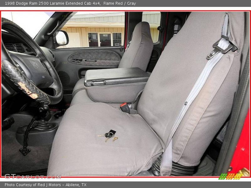 Flame Red / Gray 1998 Dodge Ram 2500 Laramie Extended Cab 4x4