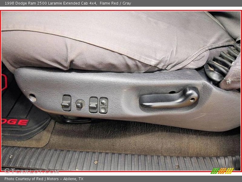 Flame Red / Gray 1998 Dodge Ram 2500 Laramie Extended Cab 4x4