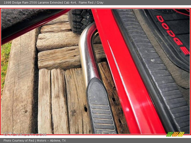 Flame Red / Gray 1998 Dodge Ram 2500 Laramie Extended Cab 4x4