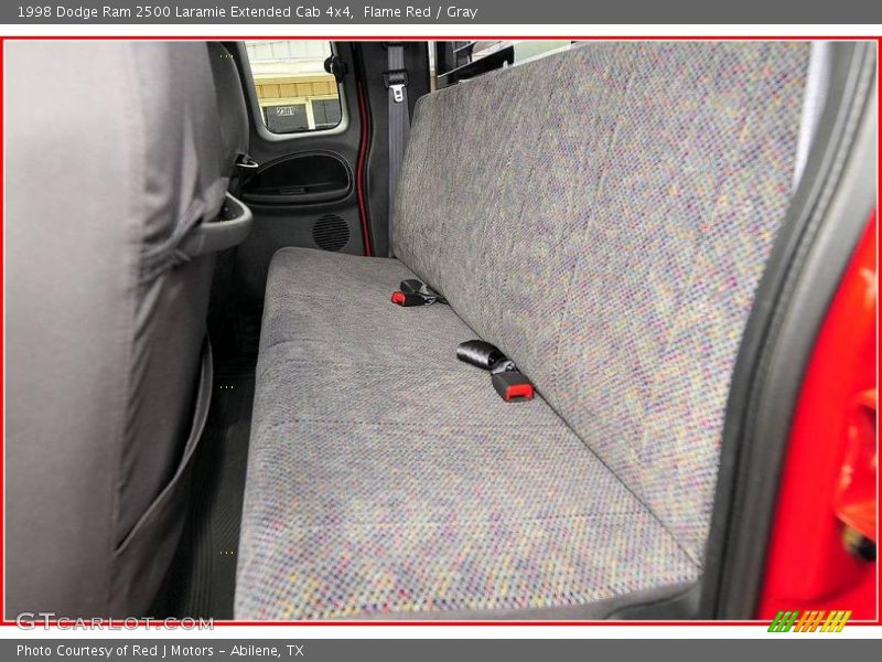 Flame Red / Gray 1998 Dodge Ram 2500 Laramie Extended Cab 4x4