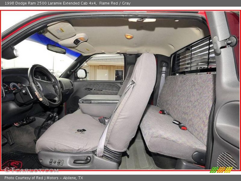 Flame Red / Gray 1998 Dodge Ram 2500 Laramie Extended Cab 4x4