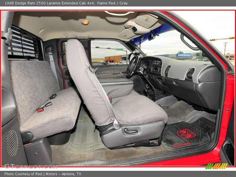 Flame Red / Gray 1998 Dodge Ram 2500 Laramie Extended Cab 4x4