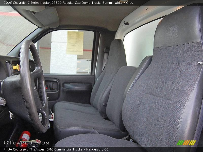 Summit White / Gray 2006 Chevrolet C Series Kodiak C7500 Regular Cab Dump Truck