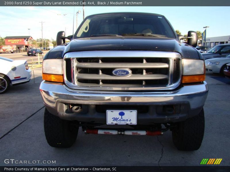 Black / Medium Parchment 2000 Ford F250 Super Duty Lariat Extended Cab 4x4