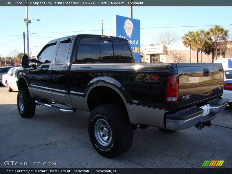 Black / Medium Parchment 2000 Ford F250 Super Duty Lariat Extended Cab 4x4
