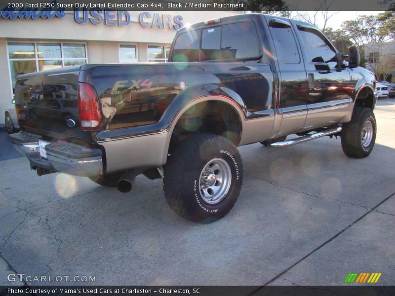 Black / Medium Parchment 2000 Ford F250 Super Duty Lariat Extended Cab 4x4