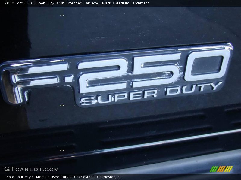 Black / Medium Parchment 2000 Ford F250 Super Duty Lariat Extended Cab 4x4