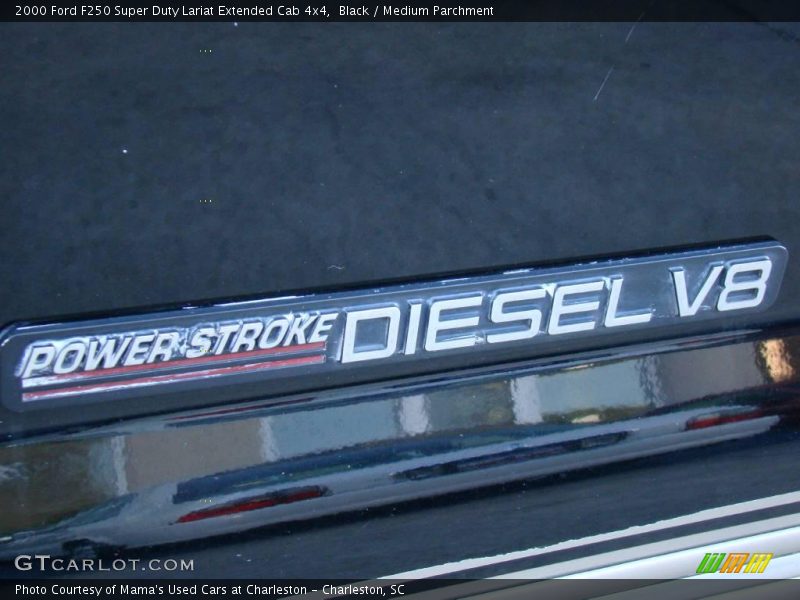Black / Medium Parchment 2000 Ford F250 Super Duty Lariat Extended Cab 4x4