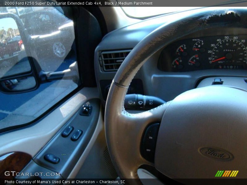 Black / Medium Parchment 2000 Ford F250 Super Duty Lariat Extended Cab 4x4