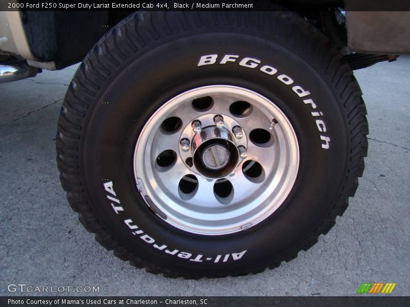 Black / Medium Parchment 2000 Ford F250 Super Duty Lariat Extended Cab 4x4