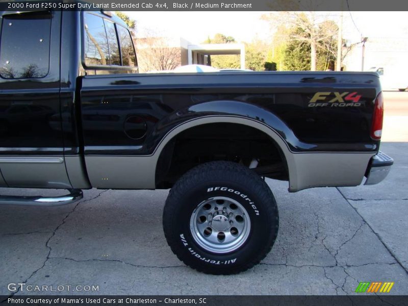 Black / Medium Parchment 2000 Ford F250 Super Duty Lariat Extended Cab 4x4