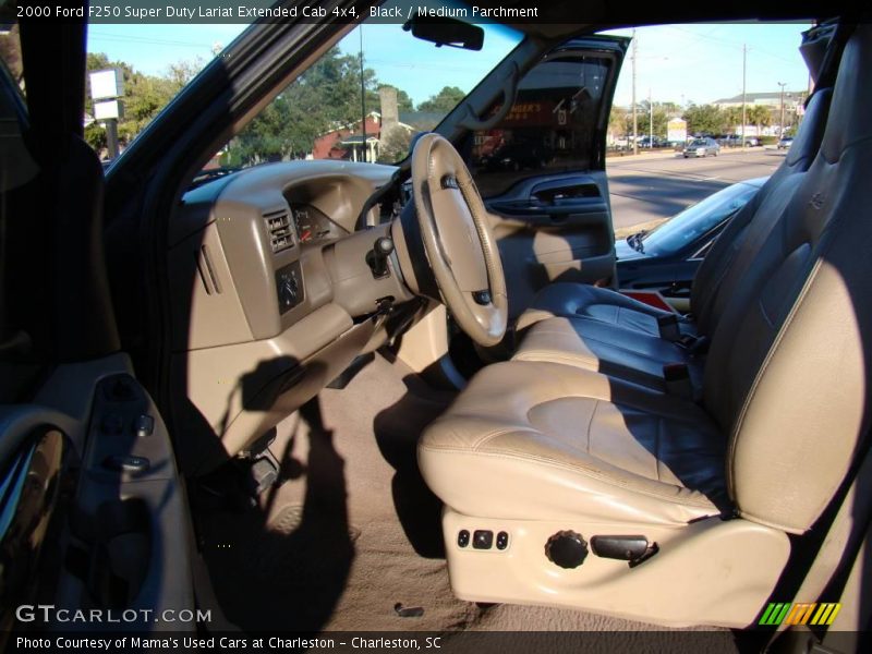 Black / Medium Parchment 2000 Ford F250 Super Duty Lariat Extended Cab 4x4