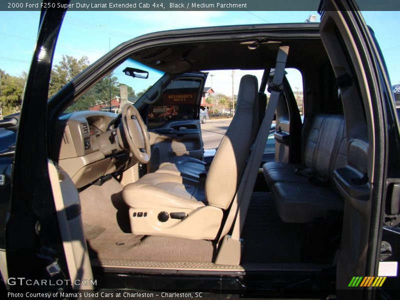 Black / Medium Parchment 2000 Ford F250 Super Duty Lariat Extended Cab 4x4