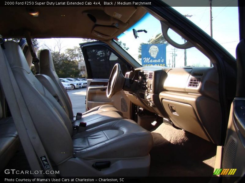 Black / Medium Parchment 2000 Ford F250 Super Duty Lariat Extended Cab 4x4