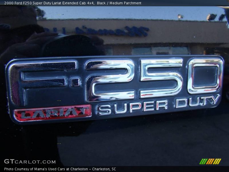 Black / Medium Parchment 2000 Ford F250 Super Duty Lariat Extended Cab 4x4