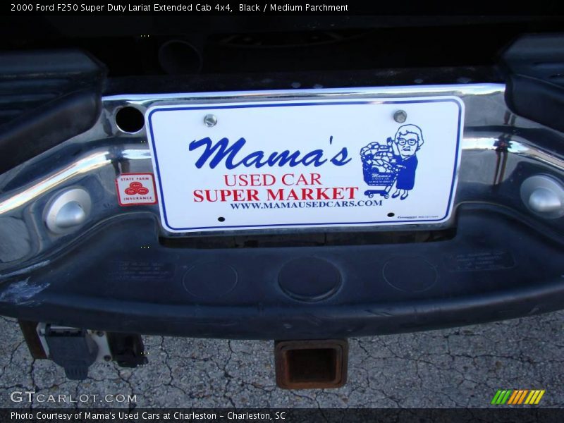 Black / Medium Parchment 2000 Ford F250 Super Duty Lariat Extended Cab 4x4