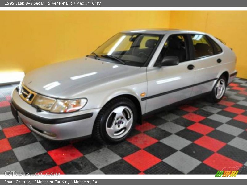 Silver Metallic / Medium Gray 1999 Saab 9-3 Sedan