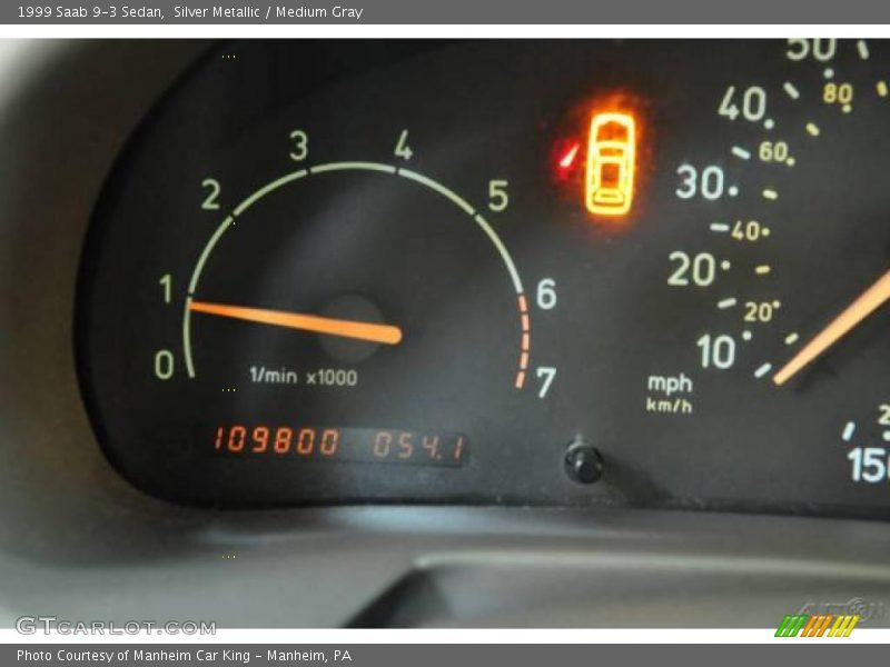 Silver Metallic / Medium Gray 1999 Saab 9-3 Sedan