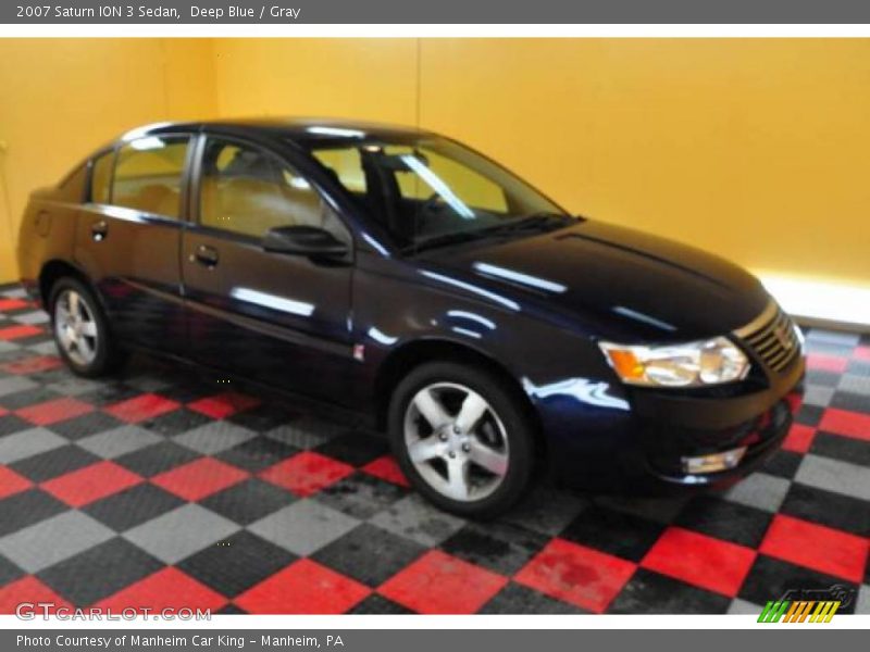 Deep Blue / Gray 2007 Saturn ION 3 Sedan