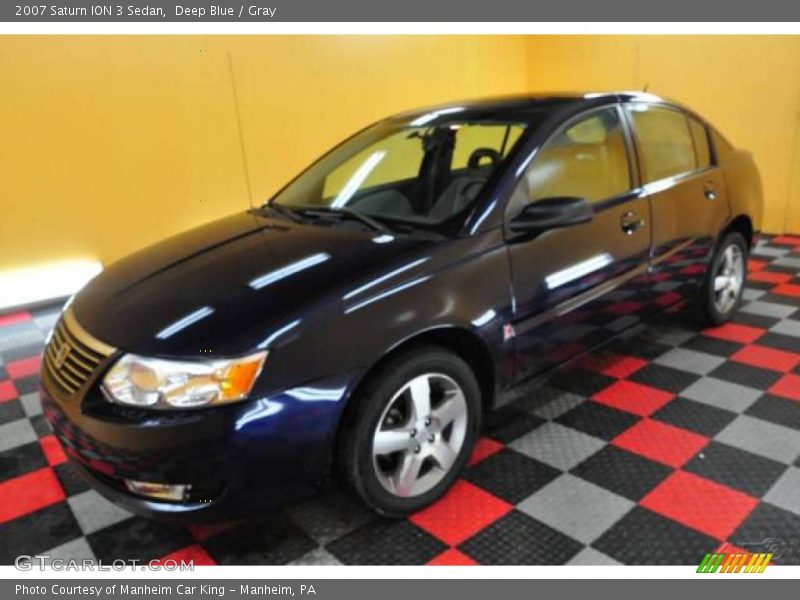 Deep Blue / Gray 2007 Saturn ION 3 Sedan