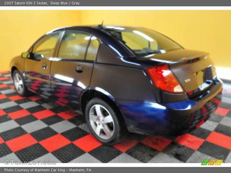 Deep Blue / Gray 2007 Saturn ION 3 Sedan